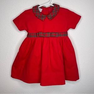 edgehill collection red plaid christmas dress